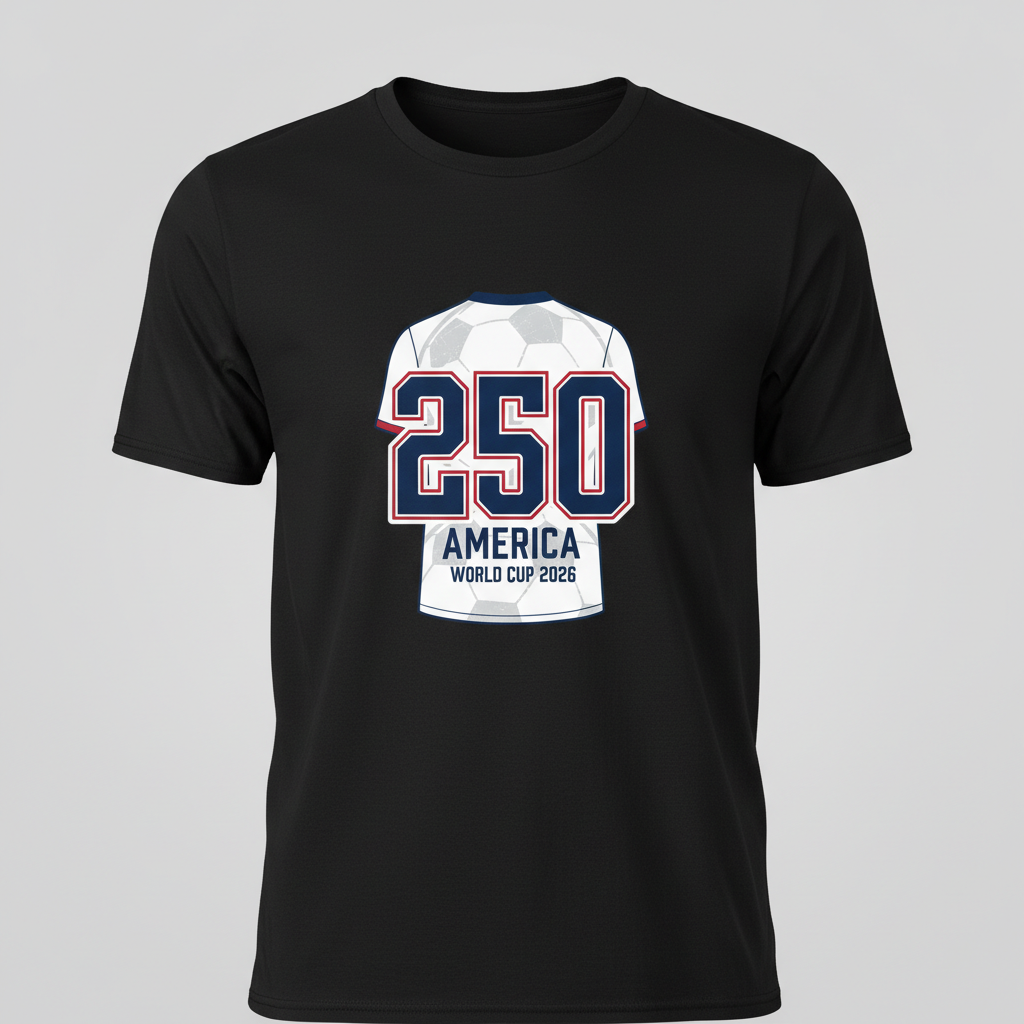 America 250 Jersey Tribute Tee – World Cup 2026 Edition