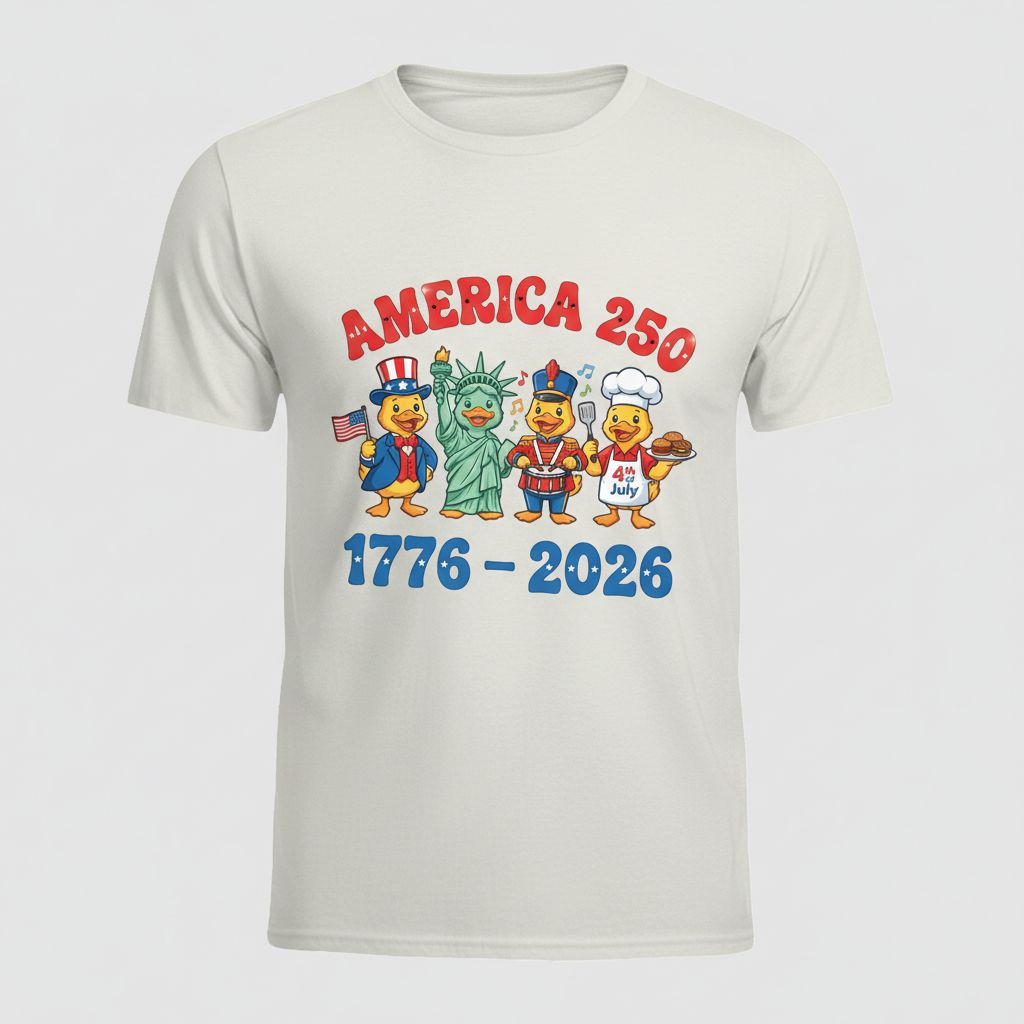 America 250 – Patriotic Duck Parade T-Shirt