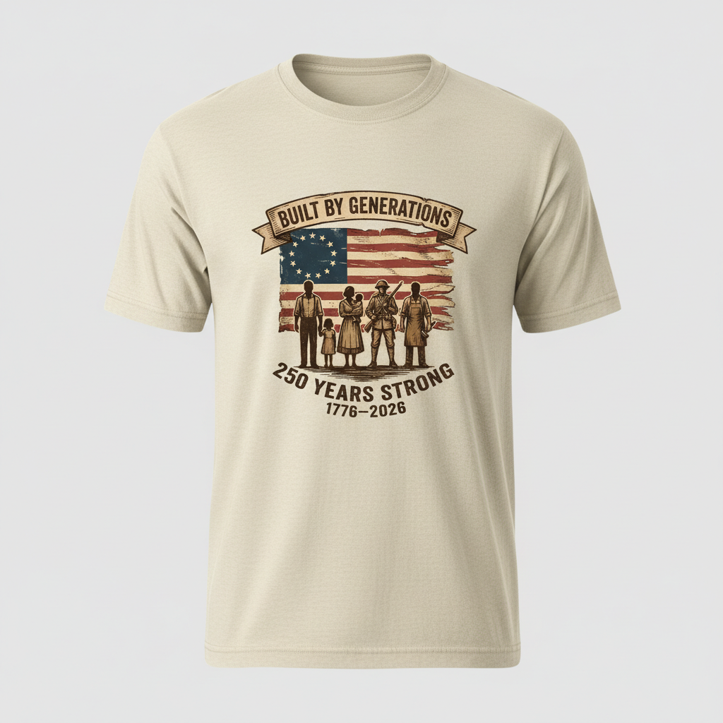 Built by Generations — America 250 Heritage Tee