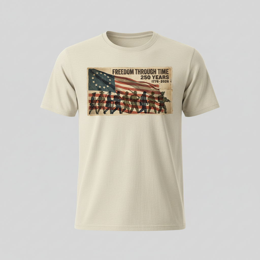 Freedom Through Time — America 250 Heritage Tee