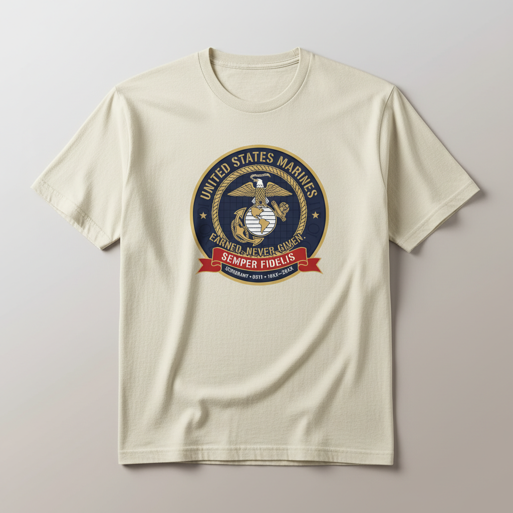 United States Marines Emblem Heritage Edition Tee