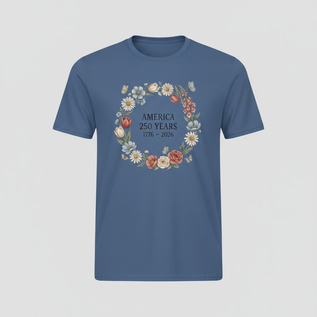 Blossoms of Liberty — America 250 Heritage Tee