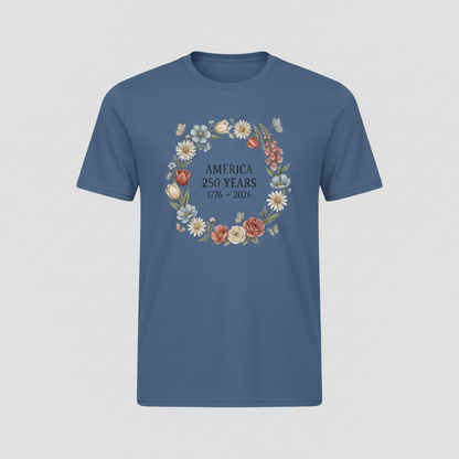 Blossoms of Liberty — America 250 Heritage Tee