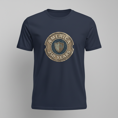 The Shield of 250 Years — America Heritage Tee