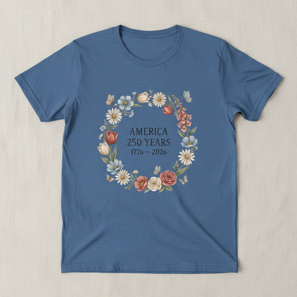 Blossoms of Liberty — America 250 Heritage Tee