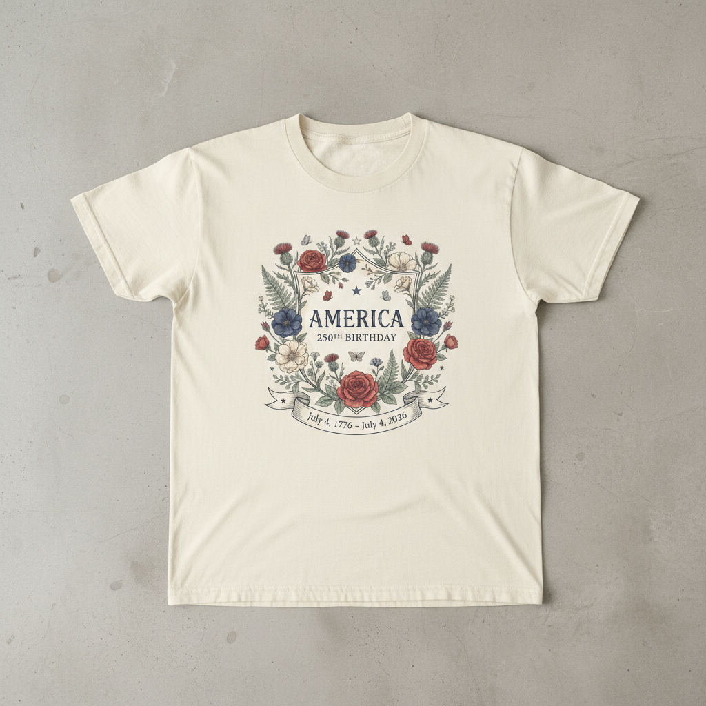 Eternal Wreath — America 250 Heritage Tee