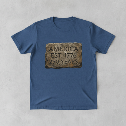 Carved in Stone — America 250 Heritage Tee