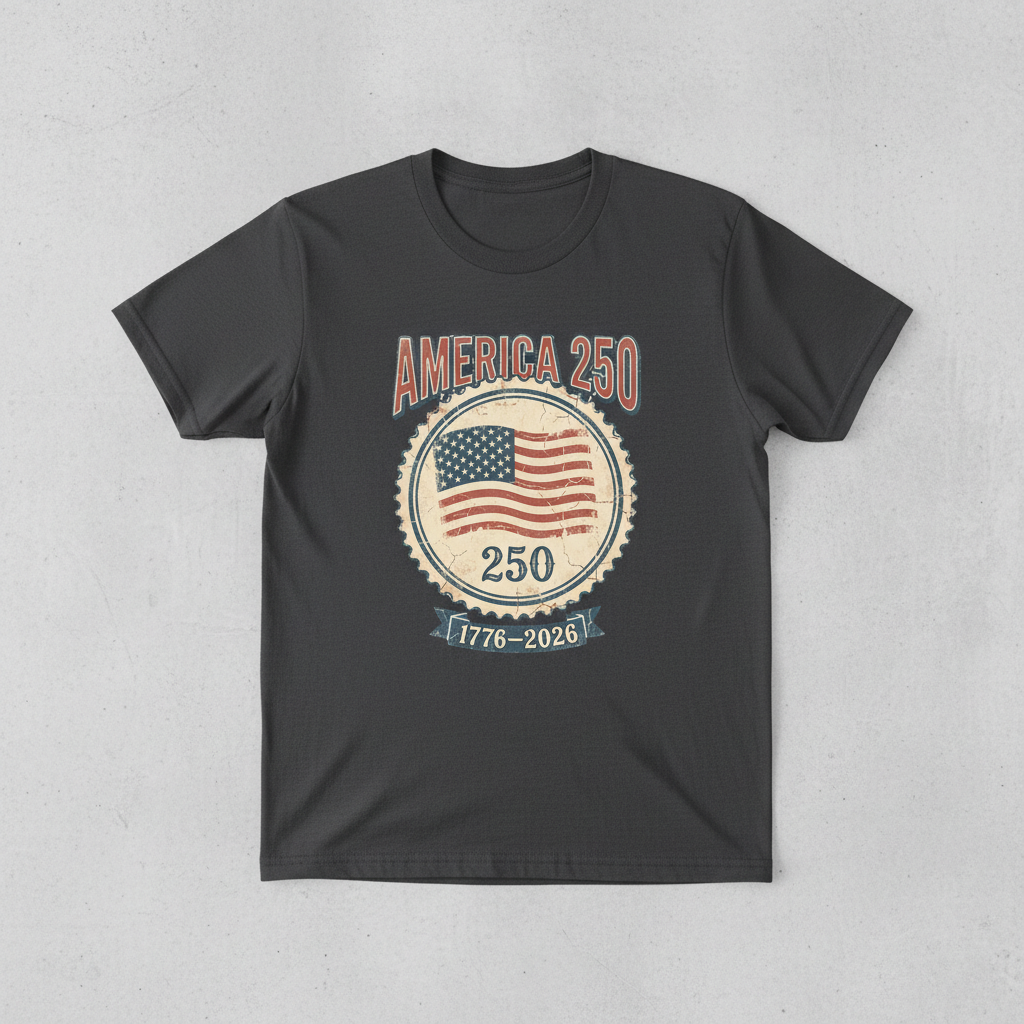 Vintage Stamp — America 250 Heritage Tee