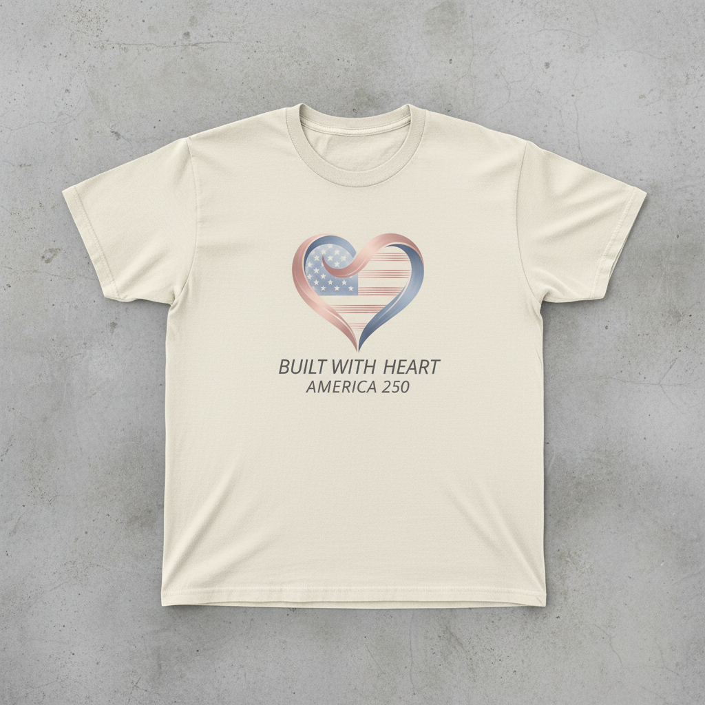Built with Heart — America 250 Tee