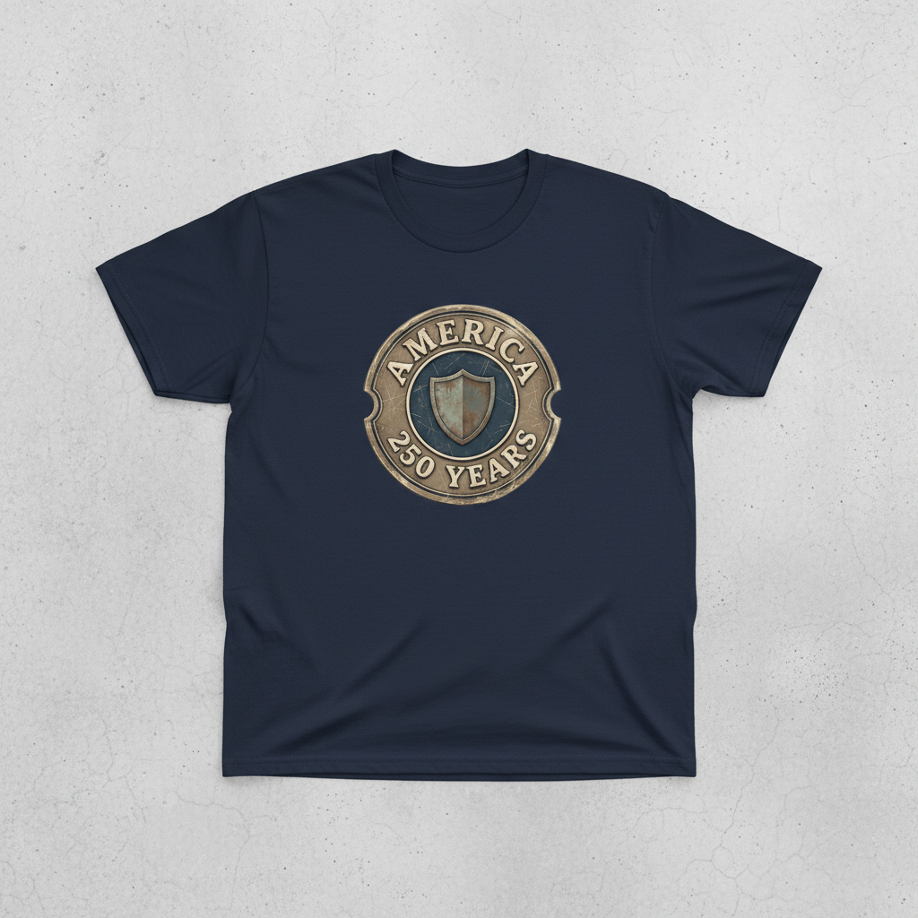 The Shield of 250 Years — America Heritage Tee