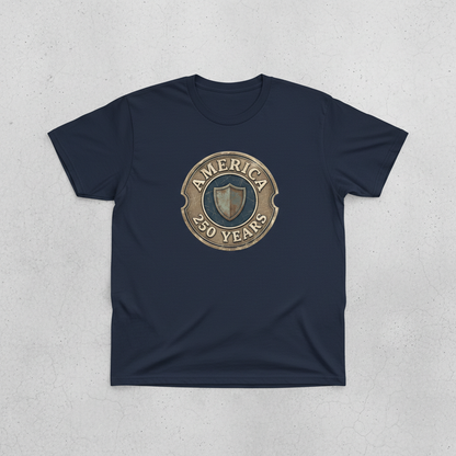 The Shield of 250 Years — America Heritage Tee