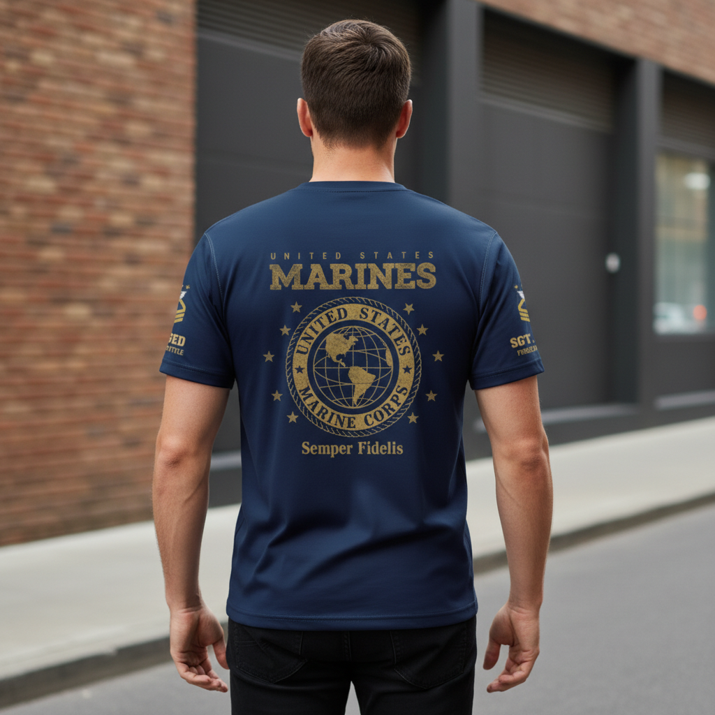 "Semper Fidelis" USMC Globe & Anchor Heritage Tee