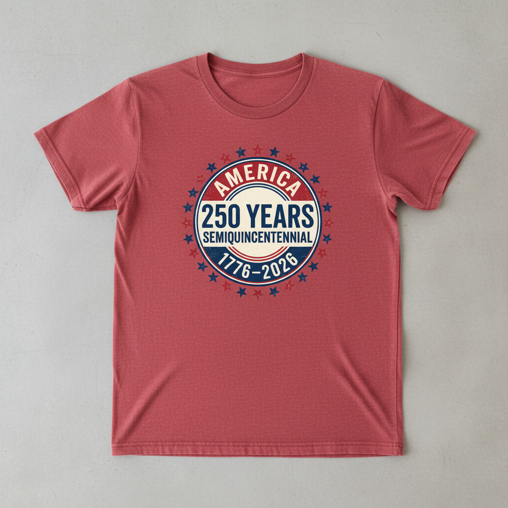 America 250 Years Semiquincentennial Commemorative Heritage Emblem (1776–2026) T-Shirt