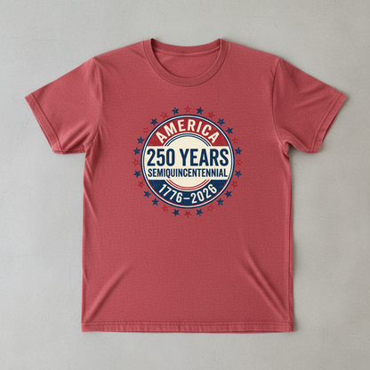 America 250 Years Semiquincentennial Commemorative Heritage Emblem (1776–2026) T-Shirt