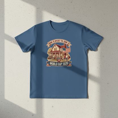Home Is Where the Game Lives — America 250 World Cup Tee
