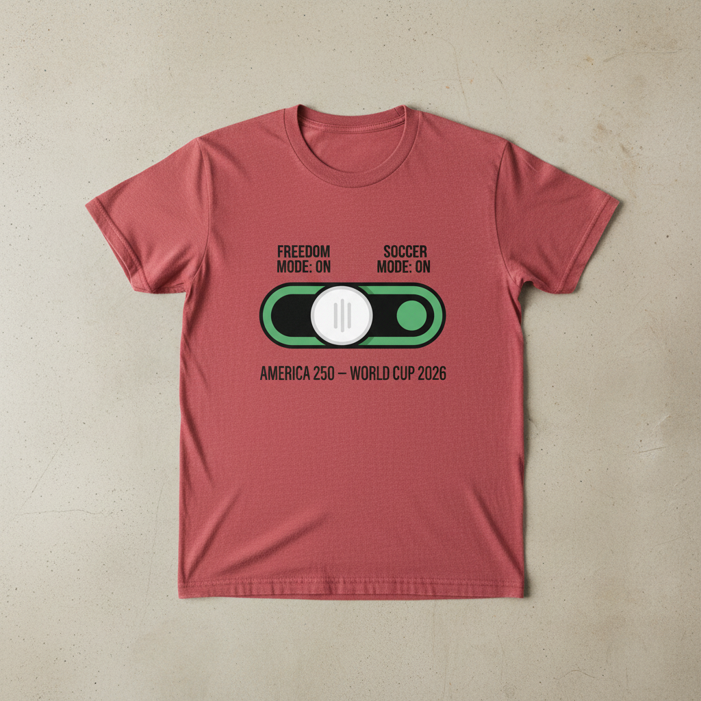 America 250 — Freedom & Soccer Mode Activated | World Cup 2026 T-Shirt