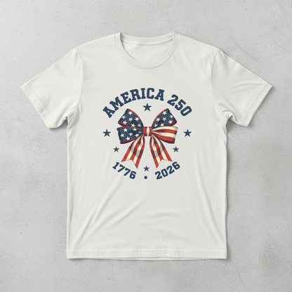 America 250 – Patriotic Bow Celebration T-Shirt