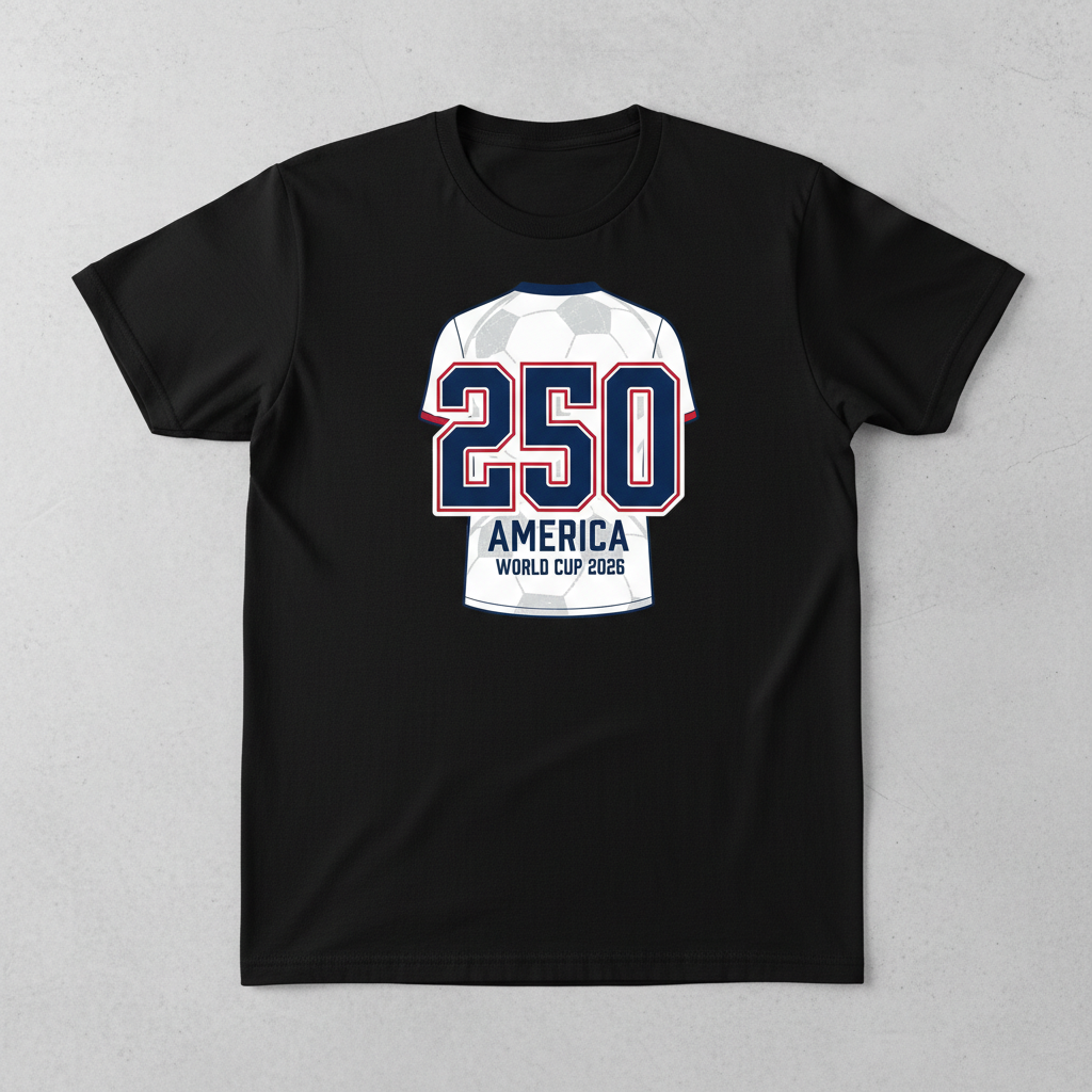 America 250 Jersey Tribute Tee – World Cup 2026 Edition