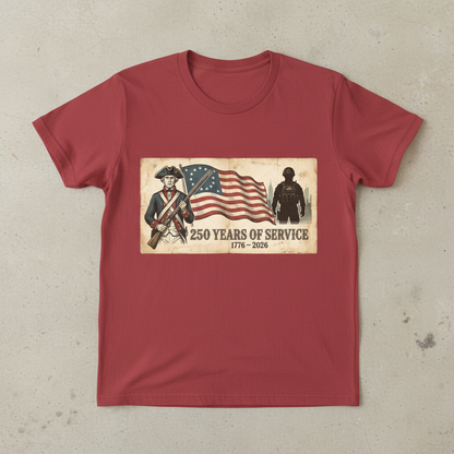 250 Years of Service — America 250 Heritage Tee