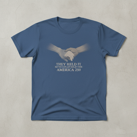 Holding the Future — America 250 Heritage Tee