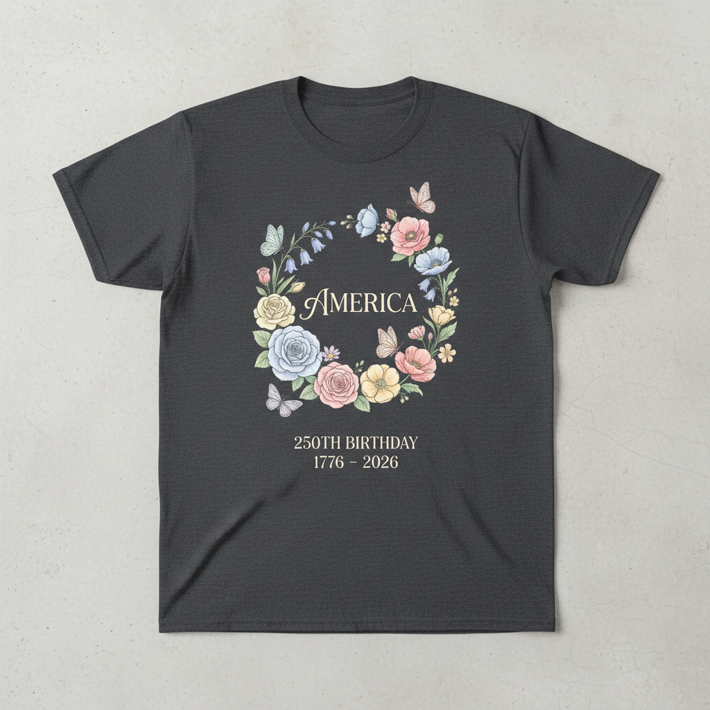 Eternal Blooms — America 250 Heritage Tee