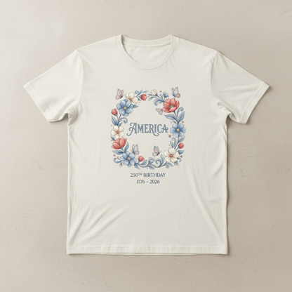 Floral Celebration — America 250 Heritage Tee