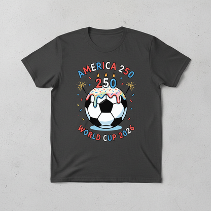 America 250th Birthday Celebration Soccer T-Shirt