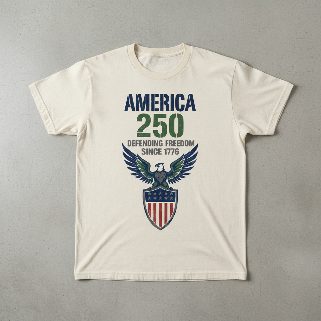 America 250 — Defending Freedom Since 1776 T-Shirt