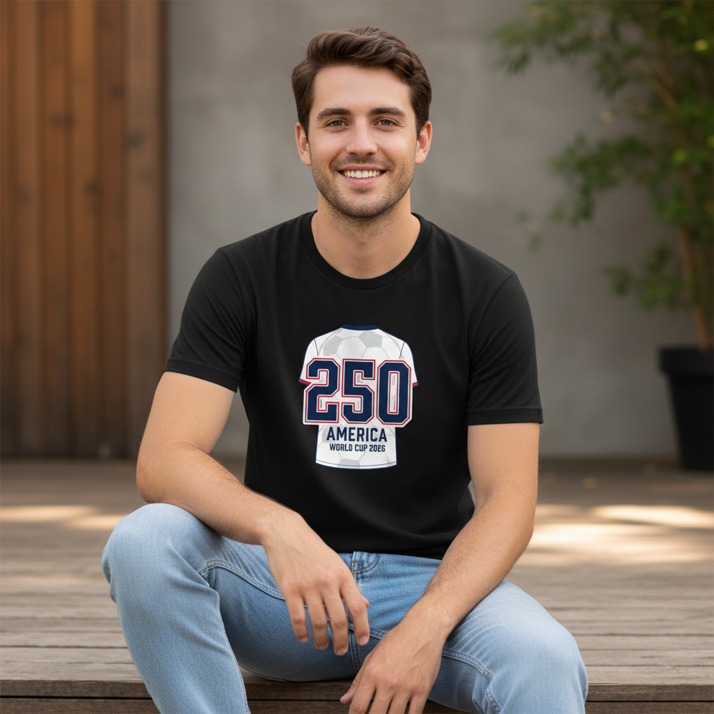 America 250 Jersey Tribute Tee – World Cup 2026 Edition