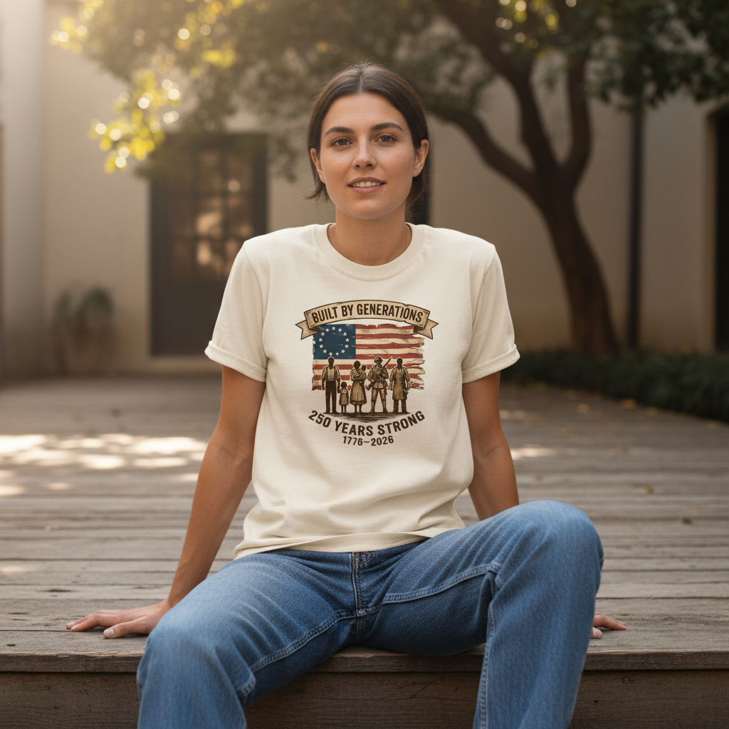 Built by Generations — America 250 Heritage Tee