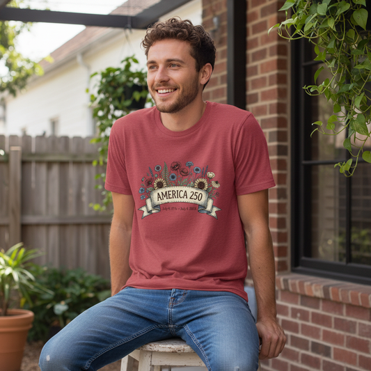 Wildflowers of Liberty — America 250 Heritage Tee