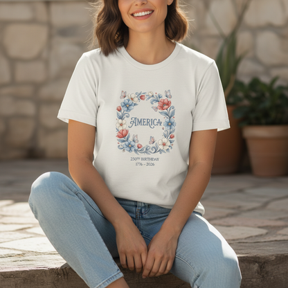 Floral Celebration — America 250 Heritage Tee