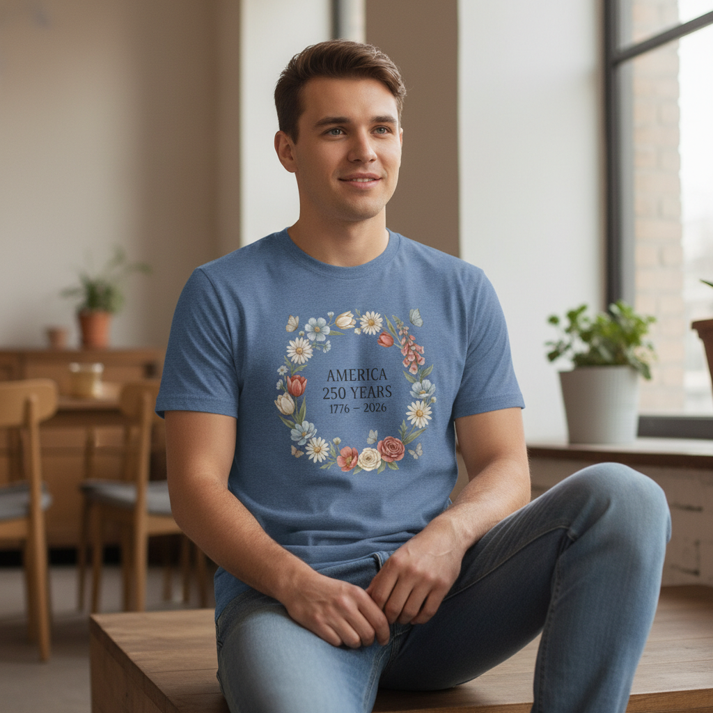 Blossoms of Liberty — America 250 Heritage Tee