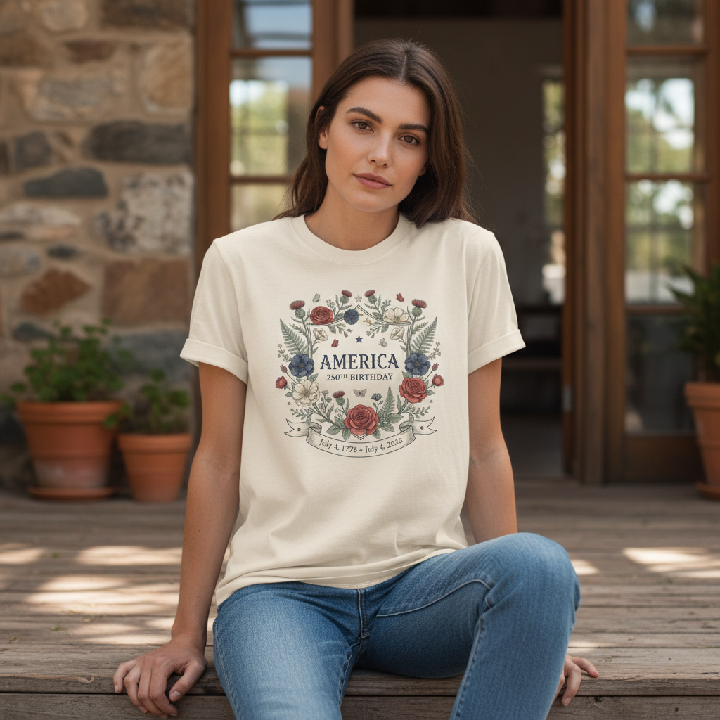 Eternal Wreath — America 250 Heritage Tee