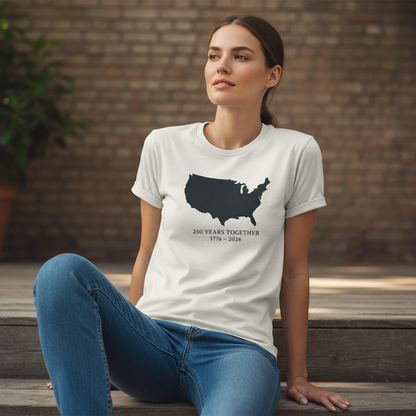 Solidarity Map — America 250 Heritage Tee