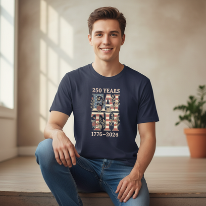Floral Faith — America 250 Heritage Tee
