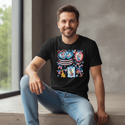 America 250 – Patriotic Cartoon Celebration T-Shirt