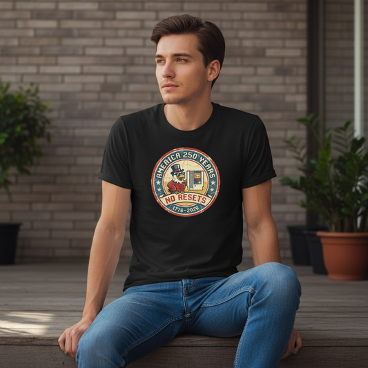 America 250 Years — No Resets, Still Running T-Shirt
