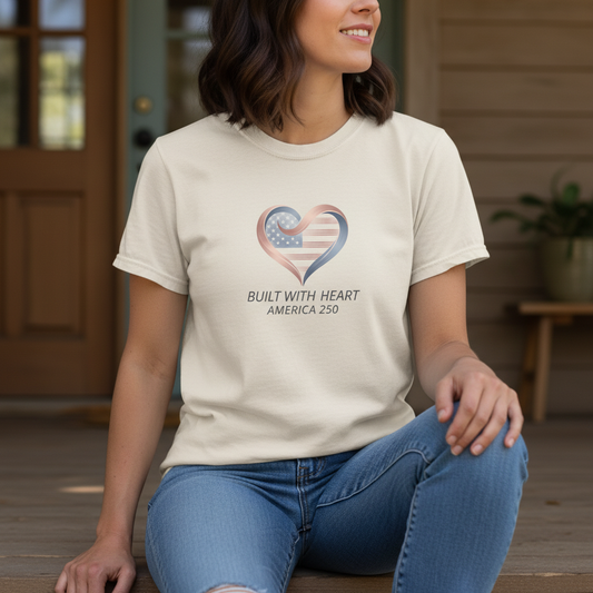 Built with Heart — America 250 Tee