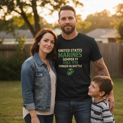 USMC "Semper Fi" Since 1775 Forged In Battle Tee