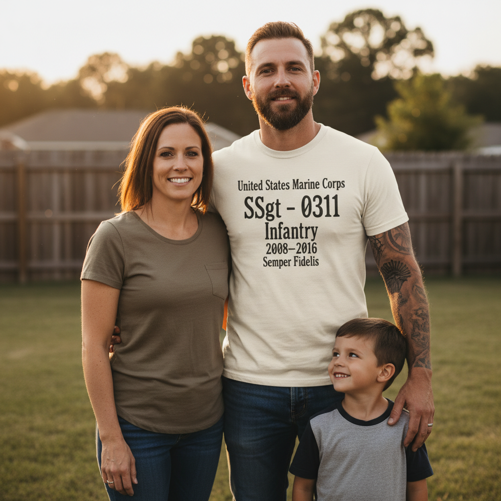 United States Marine Corps Staff Sergeant Shirt - 0311 Infantry MOS Veteran
