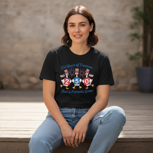 America 250 – Patriotic Goose Parade T-Shirt