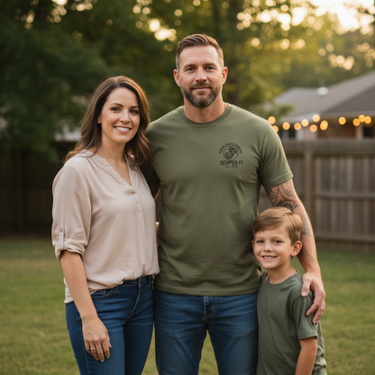 USMC "Semper Fi" Est. 1775 Pocket Logo Graphic Tee