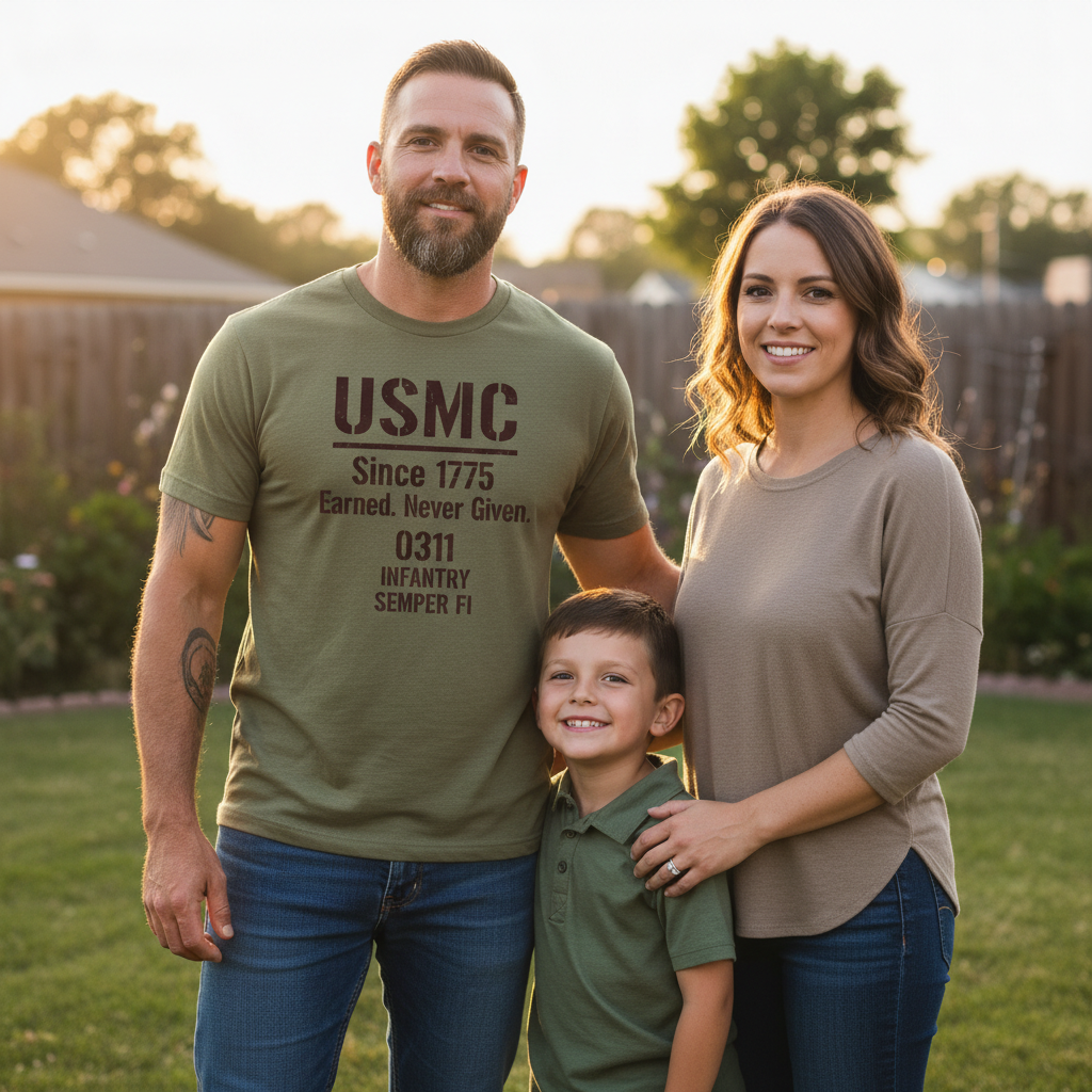 USMC "0311 Infantry" Semper Fi Tactical Military Tee