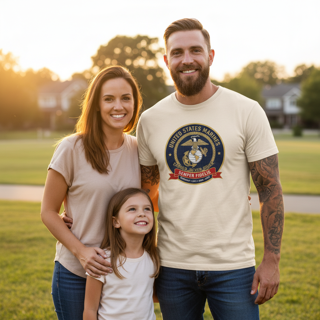 United States Marines Emblem Heritage Edition Tee