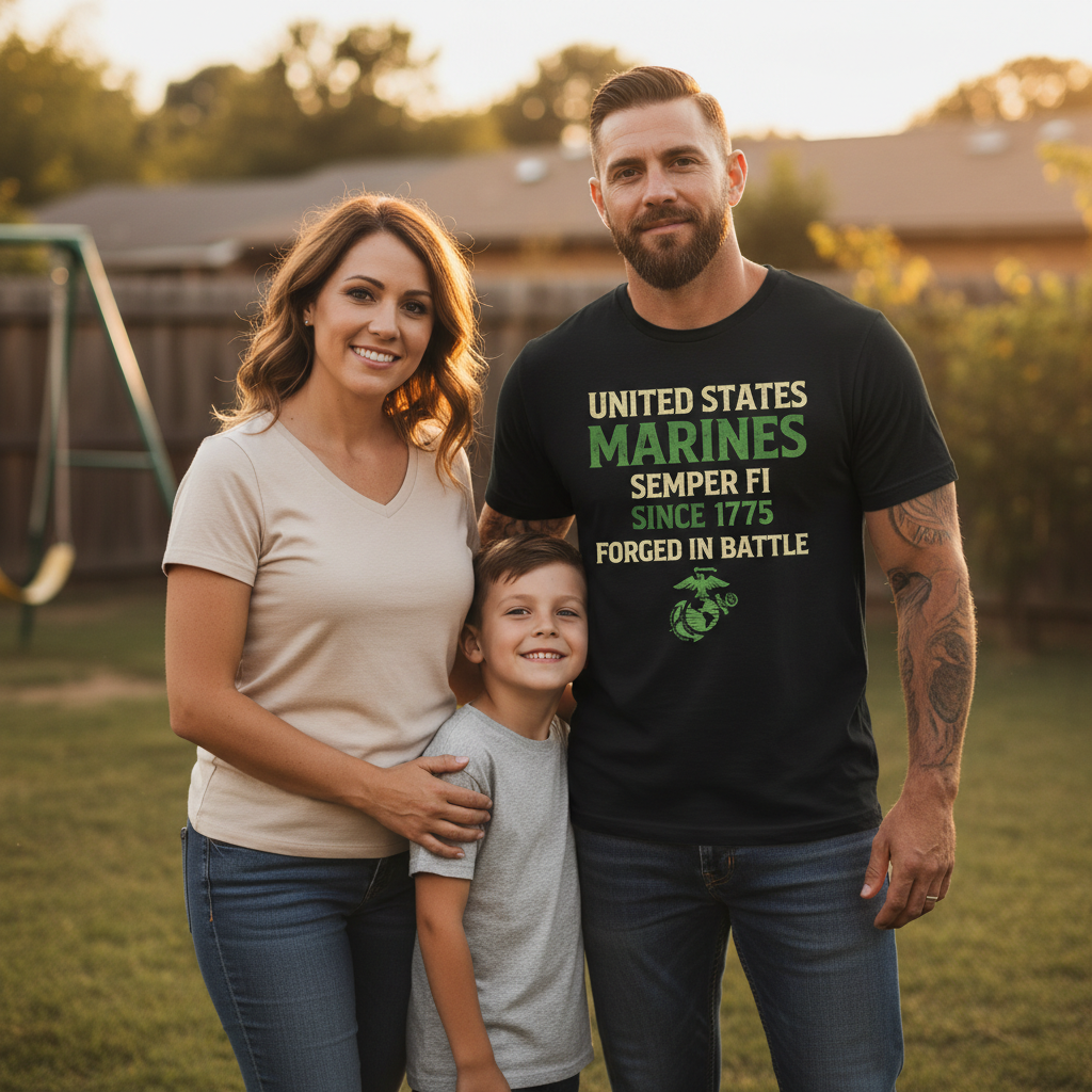 USMC "Semper Fi" Since 1775 Forged In Battle Tee
