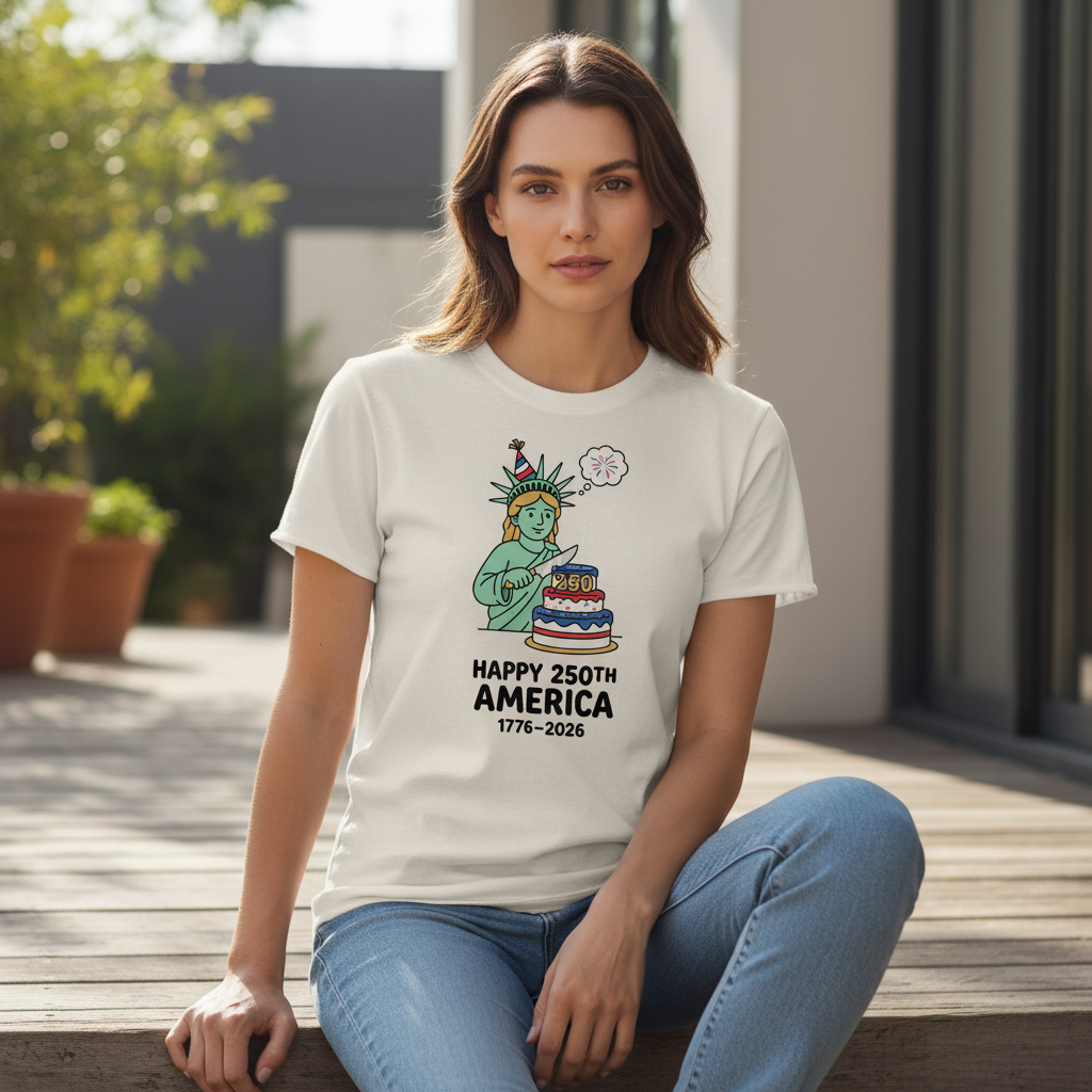 Happy 250th America — Birthday Celebration T-Shirt