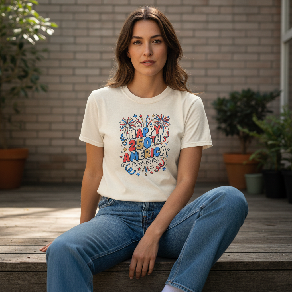 Happy 250th America — Independence Celebration 1776–2026 T-Shirt