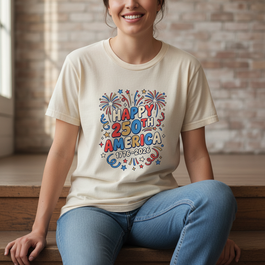 Happy 250th America — Independence Celebration 1776–2026 T-Shirt