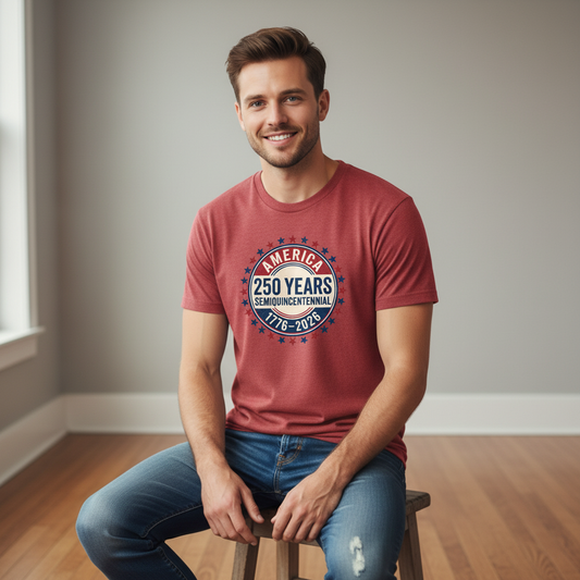 America 250 Years Semiquincentennial Commemorative Heritage Emblem (1776–2026) T-Shirt